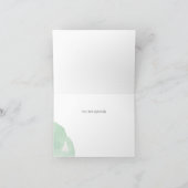 Brush Calligraphy & Watercolor Dankeschön Karte (Innenseite)