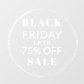Brush Circle Frame Black Friday Store Verkaufsfens Fensteraufkleber (Blatt)