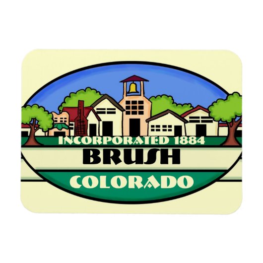 Brush Colorado Souvenirmagnet Magnet (Horizontal)
