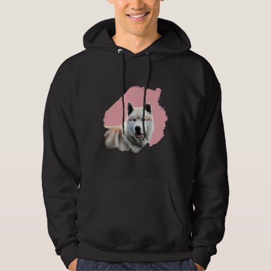 Brush Dog Husky Hoodie (Vorderseite)