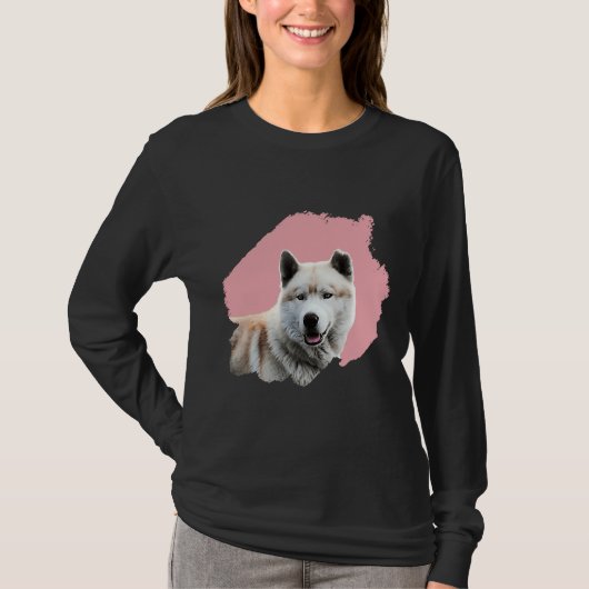 Brush Dog Husky T-Shirt (Vorderseite)