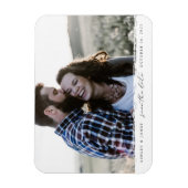 Brush Edge Save the Date Magnet (Vertikal)