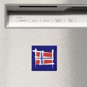 Brush Flag Norwegen Magnet (In Situ (Geschirrspüler))