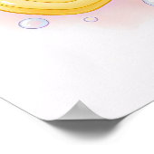 Brush, Floss, Flush, Wash Kids Bathroom Wall Art Poster (Ecke)