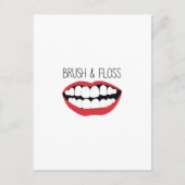 Brush & Floss Postkarte (Vorderseite)