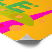 Brush Floss Rinse, dann SMILE! Poster (Ecke)