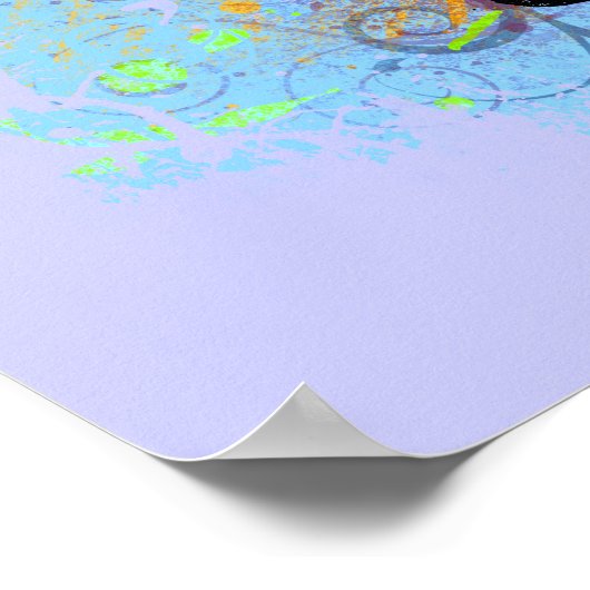 Brush Floss Rinse Smile Poster (Ecke)