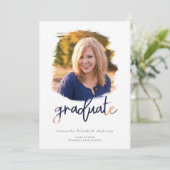 Brush Foto 2025 Graduate Graduation Party (Stehend Vorderseite)