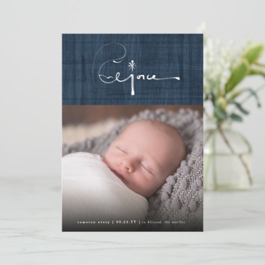 Brush Freude Weihnachtsfeiertag Ankündigung (Stehend Vorderseite)