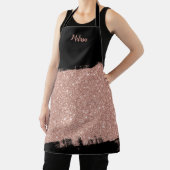 Brush Glitzer Rose Gold Personalisiert Schürze (InSitu)