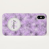 Brush Kirsche lilly floral lila iPhone Fall Case-Mate iPhone Hülle (Rückseite (Horizontal))
