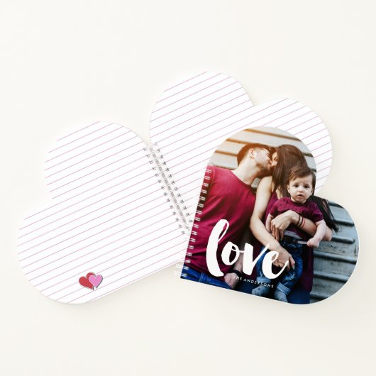 Brush Lettering "Liebe" Notizbuch (Innenseite)