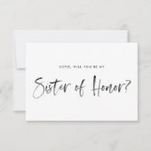 Brush Lettering Mint ist meine Ehrenministerin Einladung (Vorderseite)