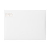 Brush Lettering Rose Gold Wraparound Labels (Vorderseite)