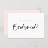 Brush Letush Blush wird meine Bridesmaid sein