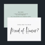 Brush-Minze wirst du meine Trauzeugin sein Einladung<br><div class="desc">Frag Freunden und Verwandten,  Teil deiner Hochzeitsfeier zu sein,  mit dieser femininen und modernen "Werden Sie meine Trauzeugin sein?"-Karte. Es zeichnet sich durch eine dunkle Holzkohle-Wasserpinsel und eine Minzeinfärbung zurück aus. Personalisieren Sie die Daten anhand des Namens und der Nachricht des Empfängers.</div>