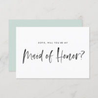 Brush-Minze wirst du meine Trauzeugin sein