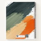 Brush-Painted Terrain Monogram Plan Notizblock (Rückseite)