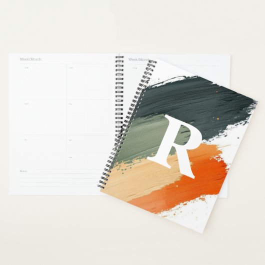 Brush-Painted Terrain Monogram Planer (Anzeige)