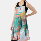 Brush painting. Artistic canvas mix unique form. O Schürze (InSitu)