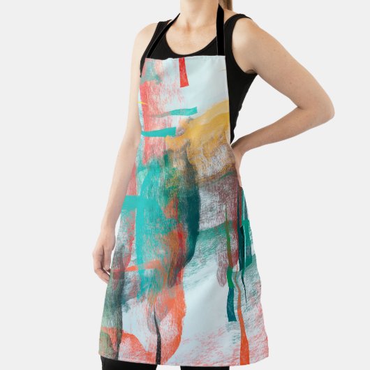 Brush painting. Artistic canvas mix unique form. O Schürze (InSitu)