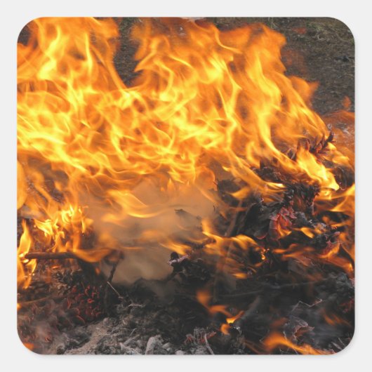 Brush Quadratischer Aufkleber (Vorderseite)