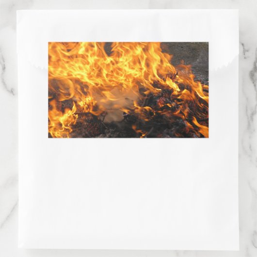 Brush Rechteckiger Aufkleber (Tasche)