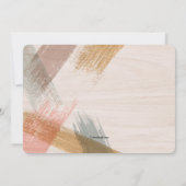 Brush Schlaganfälle Foto Bestätigung Einladung (Rückseite)