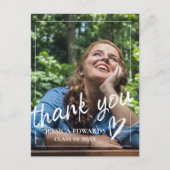 Brush Schriftart Script 2023 Abschluss Foto Vielen Postkarte (Vorderseite)