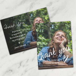 Brush Schriftart Script 2023 Abschluss Foto Vielen Postkarte