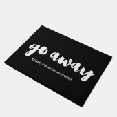 Brush Schriftart Verschwinden Fußmatte (Schrägansicht)