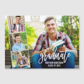 Brush Script 4 Foto Abschluss Ankündigung (Vorderseite)