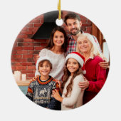 Brush Script Erste Weihnachten Neue Zuhause Truck  Keramik Ornament (Hinten)