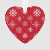 Brush Script Frohe Weihnachts Foto Red Back Heart Ornament (Rückseite)
