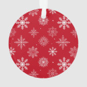 Brush Script Frohe Weihnachts-Foto Red Back Ornament (Rückseite)