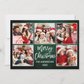 Brush Script Green Wohnen Weihnachten 5 Foto (Vorderseite)