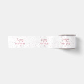 Brush Script Imitate Rose Gold Glitzer Satinband (Vorderseite)