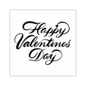 Brush Script Kalligraphie Happy Valentine's Day Gummistempel (Prägung)