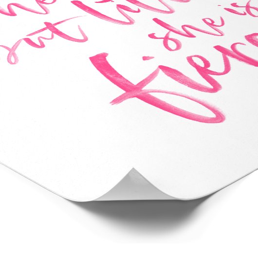 Brush Script Little Aber Fierce William Shakespear Poster (Ecke)