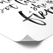 Brush Script Little Aber Fierce William Shakespear Poster (Ecke)