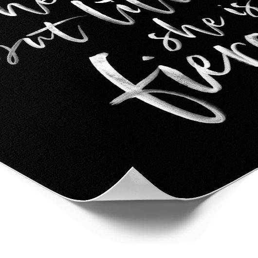 Brush Script Little Aber Fierce William Shakespear Poster (Ecke)