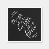 Brush Script Little Aber Fierce William Shakespear Serviette (Vorderseite)