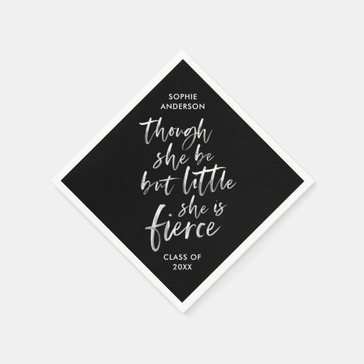 Brush Script Little Aber Fierce William Shakespear Serviette (Ecke)
