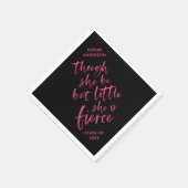 Brush Script Little Aber Fierce William Shakespear Serviette (Ecke)