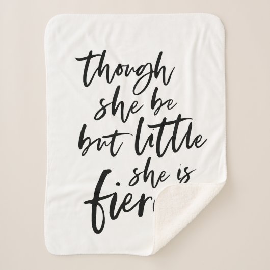 Brush Script Little Aber Fierce William Shakespear Sherpadecke (Vorderseite)