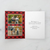 Brush Script Merry | Foto-Grußkarte Feiertagskarte (Innenseite)