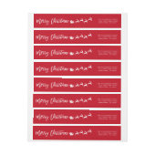 Brush Script Star Weihnachten Rücksendeadresse (Bogen)