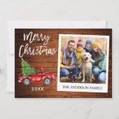 Brush Script Truck Instant Foto Wohnen Weihnachten (Vorderseite)