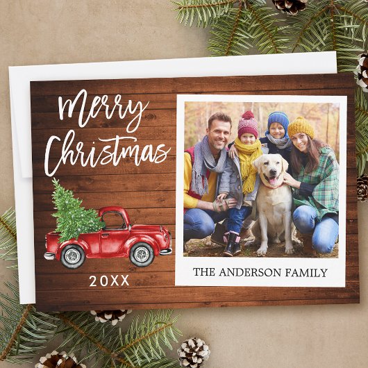 Brush Script Truck Instant Foto Wohnen Weihnachten