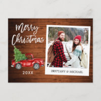 Brush Script Truck Instant Foto Wohnen Weihnachten